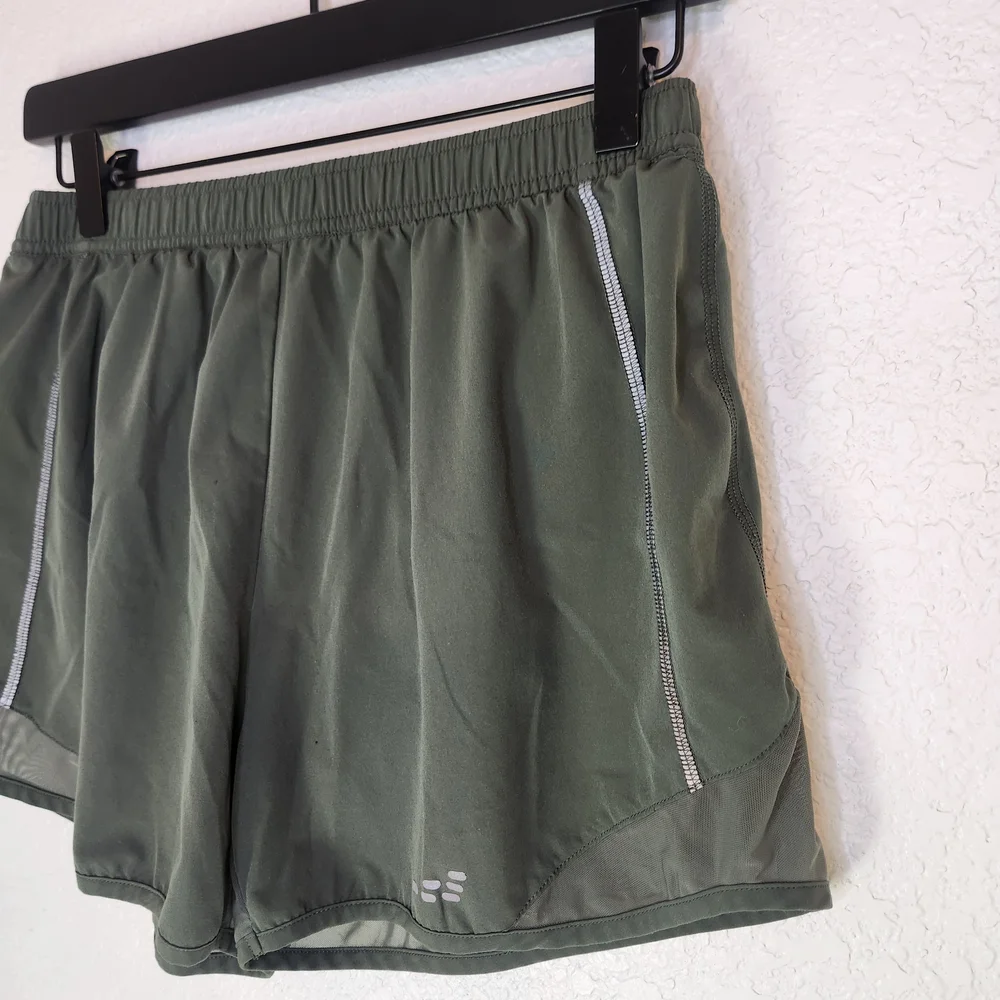 High Waisted Running Shorts with Mesh Liner Quick Dry Lightweight Gym Track Work